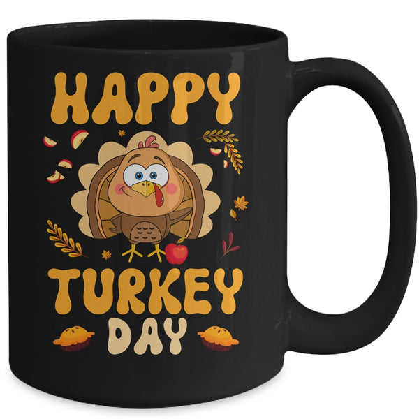 Happy Turkey Day Thanksgiving Day Funny Turkey Thanksgiving Mug 15oz Mug Black back 600x.jpg