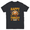 Happy Turkey Day Thanksgiving Day Funny Turkey Thanksgiving Youth Youth T Shirt Black 600x.jpg