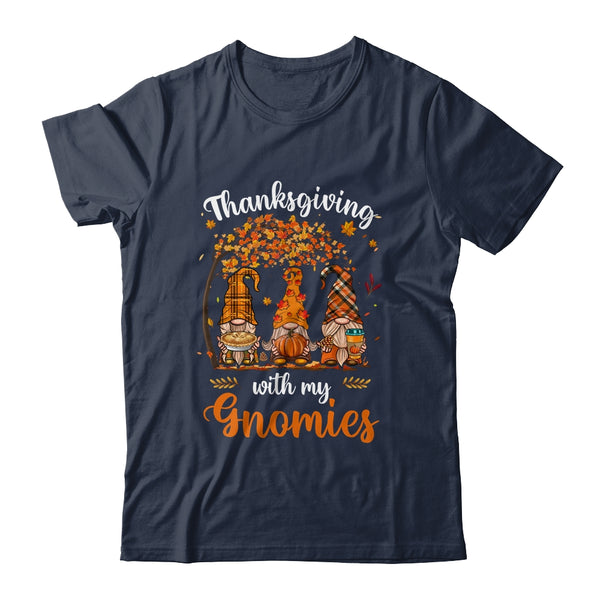 Thanksgiving With My Gnomies Funny Fall Autumn Gnomes Lover Classic T Shirt Navy 600x.jpg