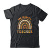 One Thankful Teacher Leopard Rainbow Groovy Thanksgiving Classic T Shirt Black 600x.jpg