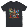 Happy Hallothanksmas T Rex Dinosaur Halloween Christmas Youth Youth T Shirt Black 600x.jpg