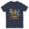 Happy Hallothanksmas T Rex Dinosaur Halloween Christmas Youth Youth T Shirt Navy 600x.jpg
