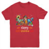 Happy Hallothanksmas T Rex Dinosaur Halloween Christmas Youth Youth T Shirt Red 600x.jpg