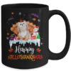 Shih Tzu HalloThanksMas Halloween Thanksgiving Christmas Mug 15oz Mug Black back 600x.jpg