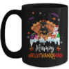 Rottweiler HalloThanksMas Halloween Thanksgiving Christmas Mug 15oz Mug Black front 600x.jpg