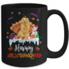 Golden Retriever Happy HalloThanksMas Halloween Christmas Mug 15oz Mug Black back 600x.jpg