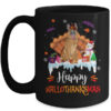 German Shepherd Happy HalloThanksMas Halloween Christmas Mug 15oz Mug Black front 600x.jpg