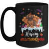 Dachshund HalloThanksMas Halloween Thanksgiving Christmas Mug 15oz Mug Black front 600x.jpg