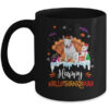 Bull Terrier HalloThanksMas Halloween Thanksgiving Christmas Mug 11oz Mug Black front 600x.jpg