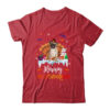Pug Happy HalloThanksMas Halloween Thanksgiving Christmas Classic T Shirt Red 600x.jpg