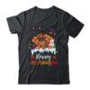 Dachshund HalloThanksMas Halloween Thanksgiving Christmas Classic T Shirt Black 600x.jpg
