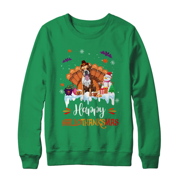 Boxer Happy HalloThanksMas Halloween Thanksgiving Christmas Crewneck Sweatshirt Irish Green 600x.jpg