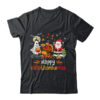 Happy Hallothanksmas Ghost Turkey Pumpkin Christmas Santa Classic T Shirt Black 600x.jpg