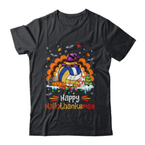 Volleyball Halloween Christmas Thanksgiving Hallothanksmas Classic T Shirt Black 600x.jpg