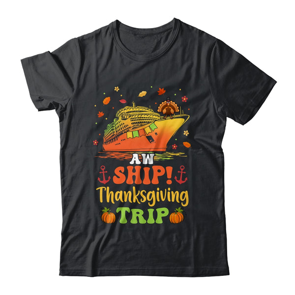Thanksgiving Cruise Squad Matching Family Vacation Trip Classic T Shirt Black 600x.jpg