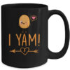 I Yam She s My Sweet Potato Thanksgiving Matching Couples Mug 15oz Mug Black back 600x.jpg