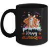 Corgi Happy HalloThanksMas Halloween Thanksgiving Christmas Mug 11oz Mug Black front 600x.jpg