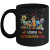 Happy Hallothanksmas T Rex Dinosaur Halloween Christmas Mug 11oz Mug Black front 600x 1.jpg