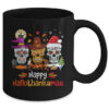 Sugar Skull Hallothanksmas Halloween Thanksgiving Christmas Mug 11oz Mug Black back 600x.jpg