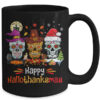 Sugar Skull Hallothanksmas Halloween Thanksgiving Christmas Mug 15oz Mug Black back 600x.jpg