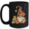 Cute Holiday Gnome For Thanksgiving With Fall Pumpkin Spice Mug 15oz Mug Black front 600x.jpg