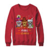 Sugar Skull Hallothanksmas Halloween Thanksgiving Christmas Crewneck Sweatshirt Red 600x.jpg