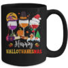 Wines Glass Thanksgiving Funny Happy Hallothanksmas Mug 15oz Mug Black back 600x.jpg