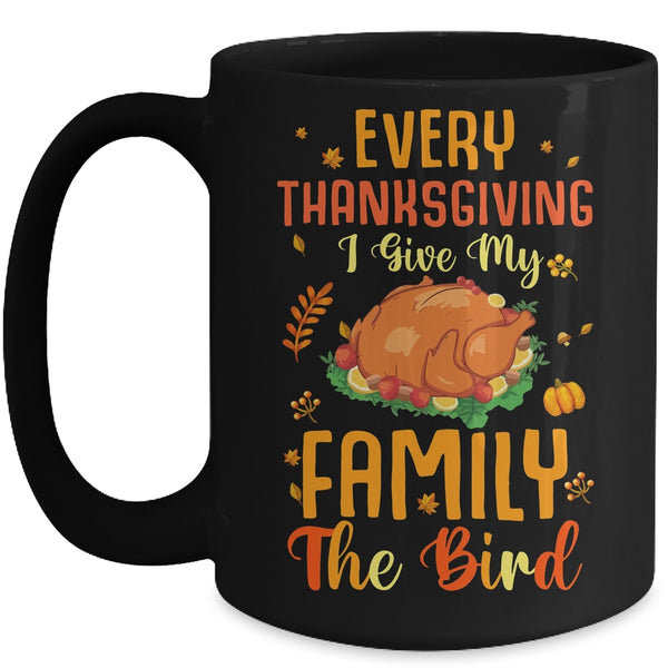 Funny Thanksgiving Family Matching For Mens Womens Mug 15oz Mug Black front 600x.jpg