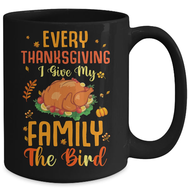 Funny Thanksgiving Family Matching For Mens Womens Mug 15oz Mug Black back 600x.jpg