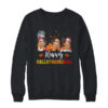 Happy Hallothanksmas Sloth Xmas Thanksgiving Halloween Crewneck Sweatshirt Black 600x.jpg