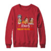 Happy Hallothanksmas Sloth Xmas Thanksgiving Halloween Crewneck Sweatshirt Red 600x.jpg