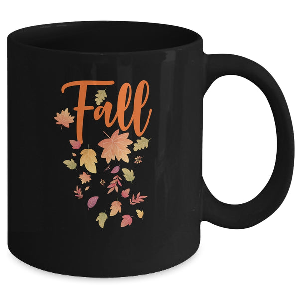 Autumn Leaf Fall Season Leaf Love Autumn Mug 11oz Mug Black back 600x.jpg
