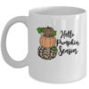 Hello Pumpkin Season Leopard Autumn Season Lovers Fall Mug 11oz Mug White front 600x.jpg