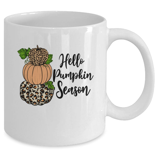 Hello Pumpkin Season Leopard Autumn Season Lovers Fall Mug 11oz Mug White back 600x.jpg