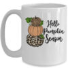 Hello Pumpkin Season Leopard Autumn Season Lovers Fall Mug 15oz Mug White front 600x.jpg