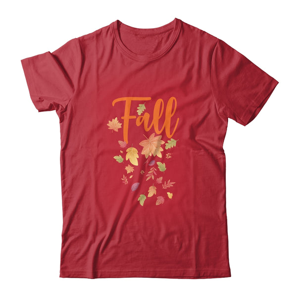 Autumn Leaf Fall Season Leaf Love Autumn Classic T Shirt Red 600x.jpg