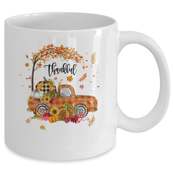 Thankful Grateful Blessed Pumpkin Truck Its Fall Yall Autumn Mug 11oz Mug White back 600x.jpg