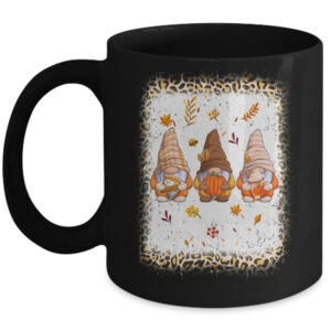 Bleached Happy Fall Yall Gnome Pumpkin Autumn Thanksgiving Mug 11oz Mug Black front 600x.jpg