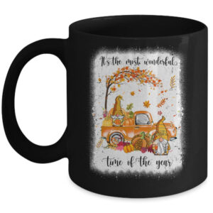It s The Most Wonderful Time Of The Year Gnomes Bleached Mug 11oz Mug Black front 600x.jpg