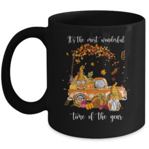 It s The Most Wonderful Time Of The Year Gnomes Autumn Fall Mug 11oz Mug Black front 600x.jpg