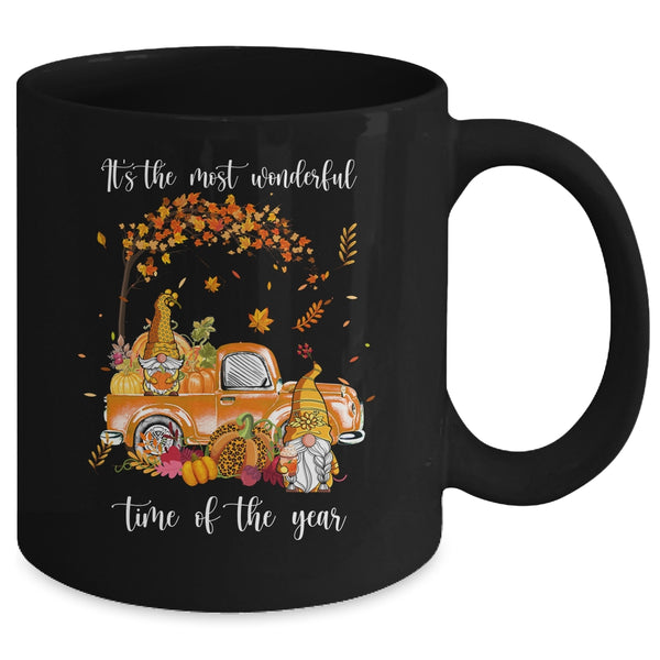 It s The Most Wonderful Time Of The Year Gnomes Autumn Fall Mug 11oz Mug Black back 600x.jpg