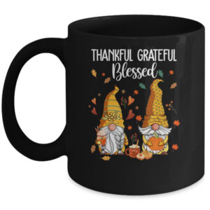 Cute Gnomes Couple With Pumpkin Spice Fall Yall Autumn Gnome Mug 11oz Mug Black front 600x.jpg