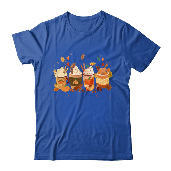 Pumpkin Spice Latte Fall Coffee Pumpkin Spice Thanksgiving Classic T Shirt Royal 600x.jpg