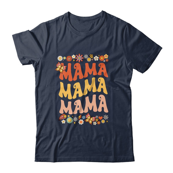 Retro Groovy Mama One Thankful Mama Thanksgiving Mothers Day Classic T Shirt Navy 600x.jpg