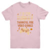 T Is For Thankful For Video Games Thanksgiving Turkey Gamer Youth Youth T Shirt Light Pink 600x.jpg