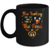 The Turkey Aint The Only Thing In The Oven Turkey Pregnancy Mug 11oz Mug Black front 600x.jpg
