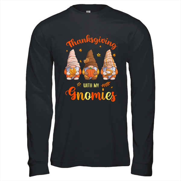 Thanksgiving With My Gnomies Funny Autumn Gnomes Lover Long Sleeve T Shirt Black 600x.jpg