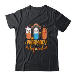 Funny Pharmacy Squad Thanksgiving Thankful Turkey Pharmacist Classic T Shirt Black 600x.jpg