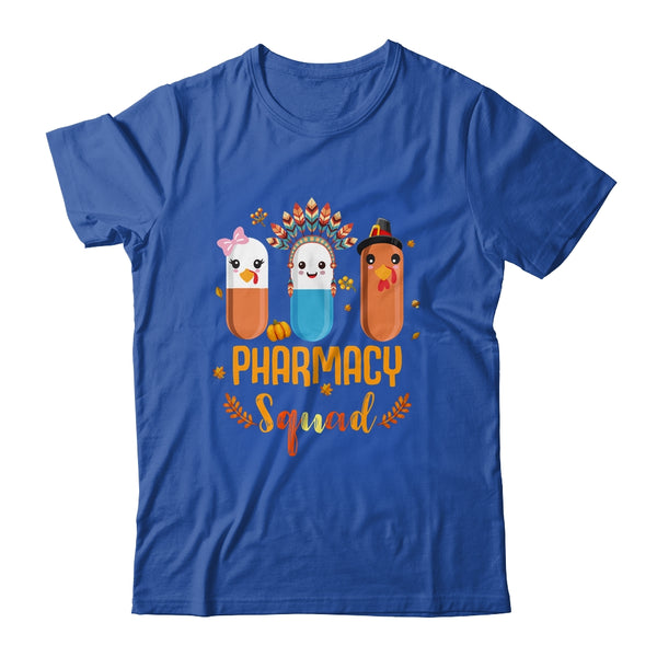 Funny Pharmacy Squad Thanksgiving Thankful Turkey Pharmacist Classic T Shirt Royal 600x.jpg