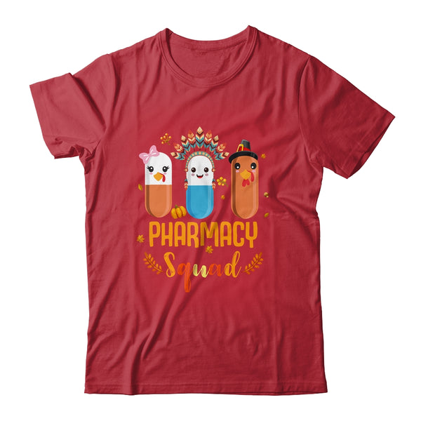 Funny Pharmacy Squad Thanksgiving Thankful Turkey Pharmacist Classic T Shirt Red 600x.jpg